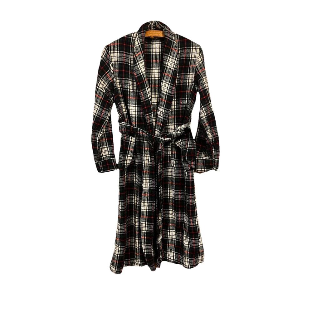 Vintage Plaid Wool Robe Boys XL Or women’s Small